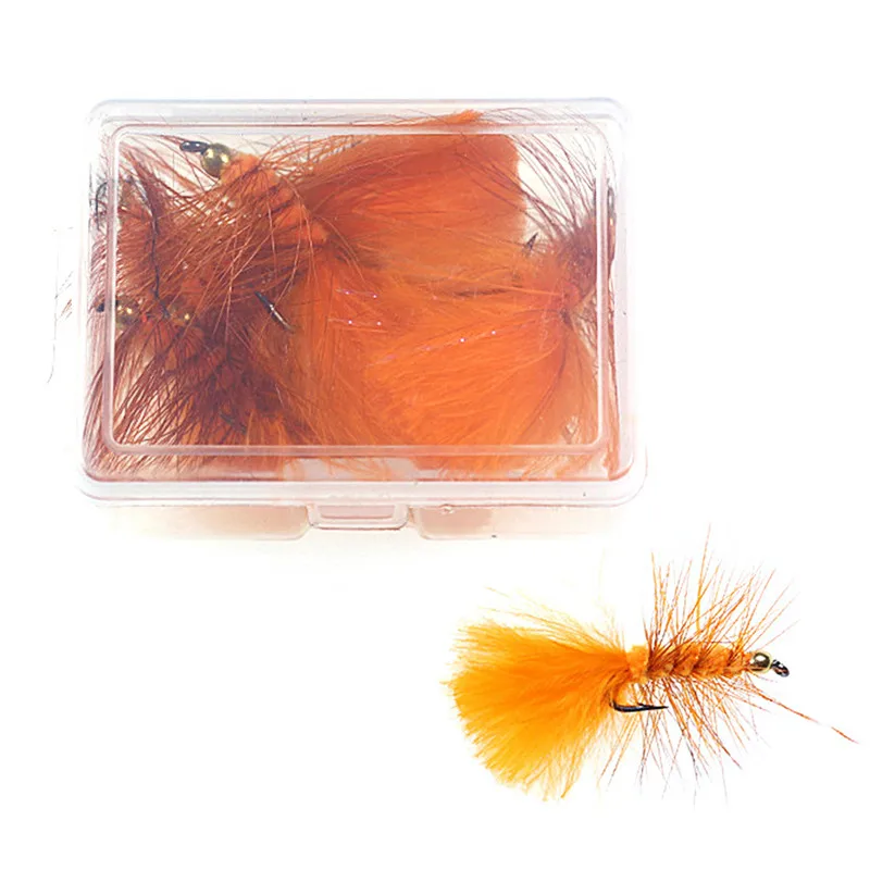 6 шт. #10 медная бусина Нимфа мухи нахлыстовая рыболовная приманка одиночный