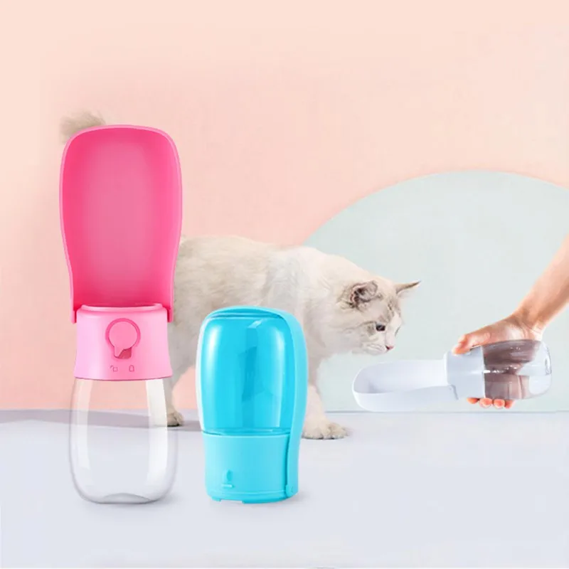 

Dog Water Bottle for Walking Portable Pet Outdoor Travel Drink Feed Cup Food Grade for Puppy Outdoor Hiking 280ML