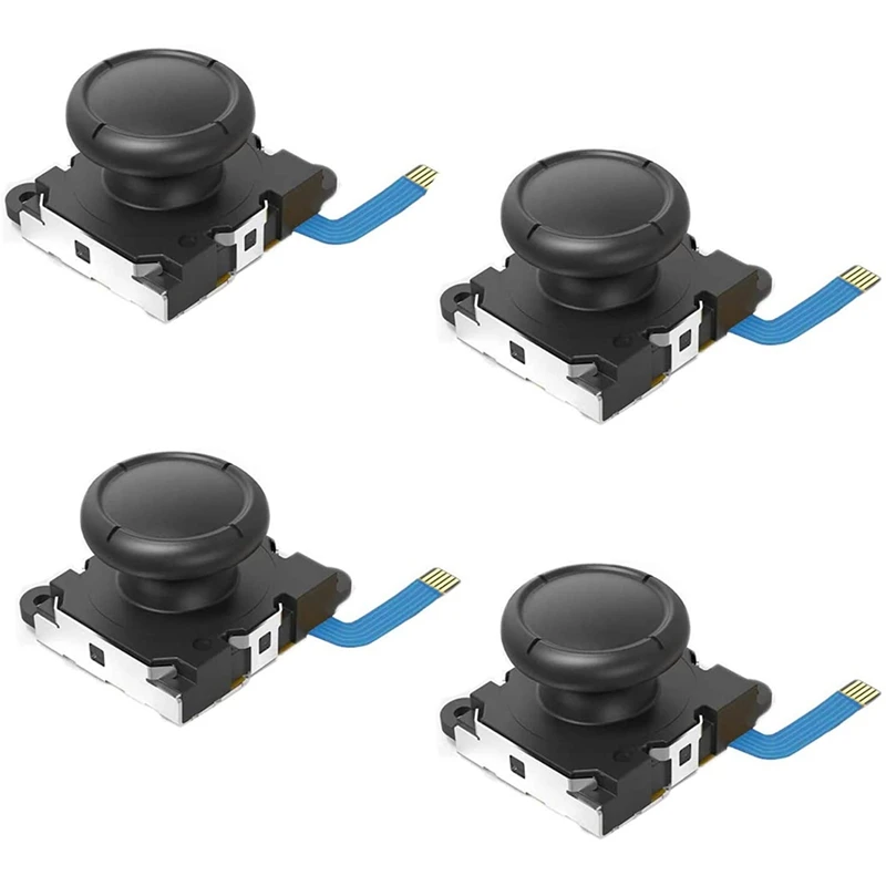 

4-Pack Replacement Joystick Analog Thumb Stick for Nintendo Switch Joy-Con Game Controller