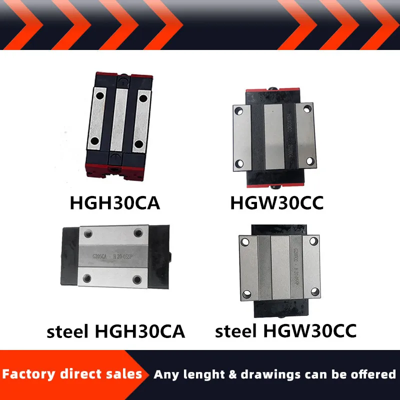 Высокоточный внутренний миниатюрный слайдер HGH30HA удлиненный/удлиненный фланец