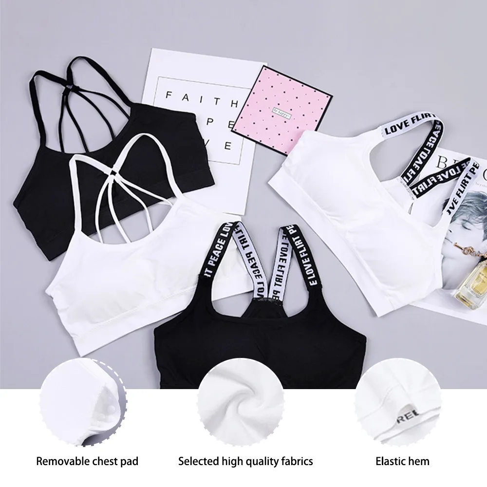 

Sexy Women Sports Bra Tops High Impact For Gym Top Fitness Yoga Running Female Pad Sportswear Tank Tops Sport Push Up Bralette