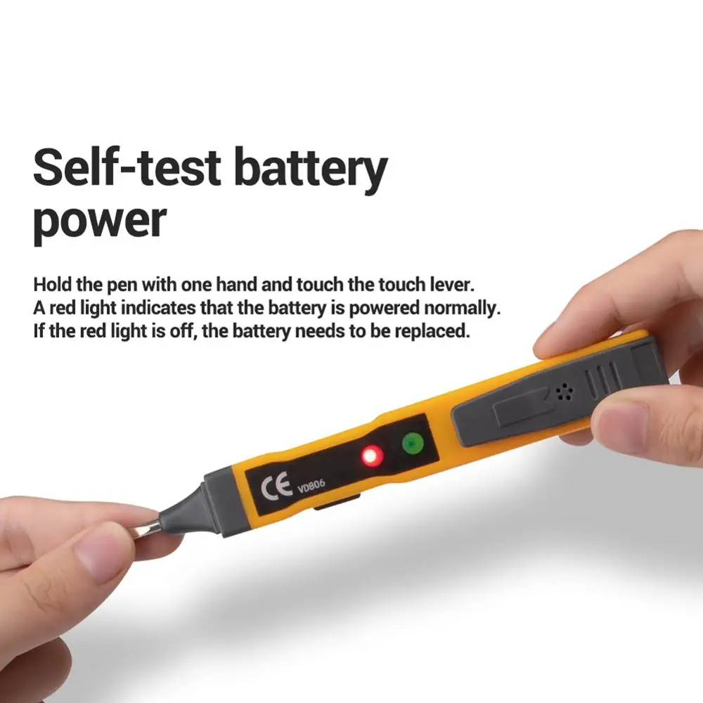 Автоматический тестер напряжения H/L/O Бесконтактный детектор переменного тока с