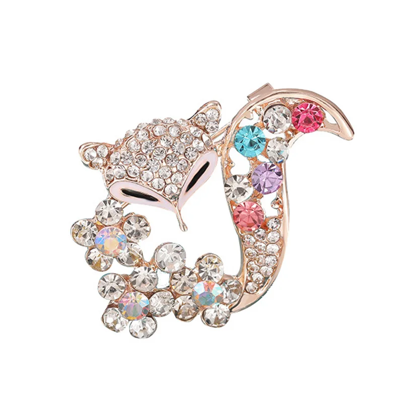 Брошь в форме лисы булавка для женской одежды свитера пальто рубашки шляпы шарфа