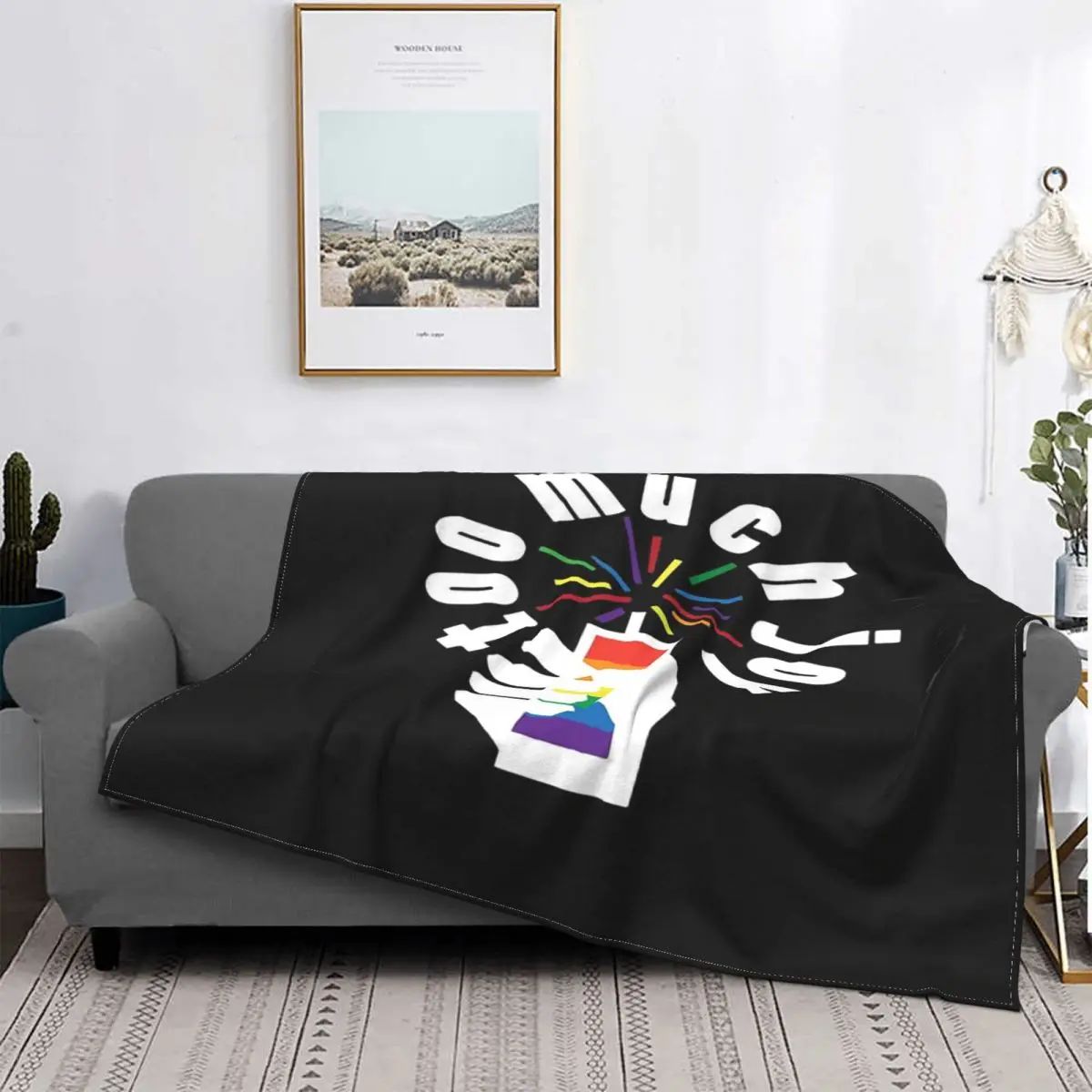 

Manta с logotipo de Pride Tmj, кубическая кубика, fundas de cama, manta double, Colcha de verano