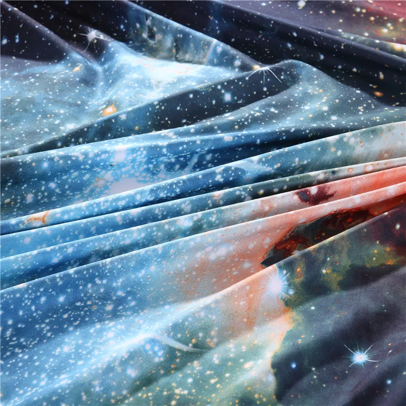 Двуспальный комплект с 3D galaxy двуспальный пододеяльником | Дом и сад
