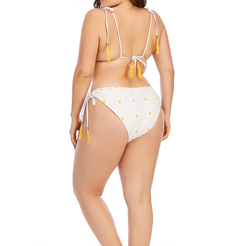 

Luren Plus Size Swimwear Bikini Set 2021 High Waist Swimsuit Up Full Coverage Bathing Suits