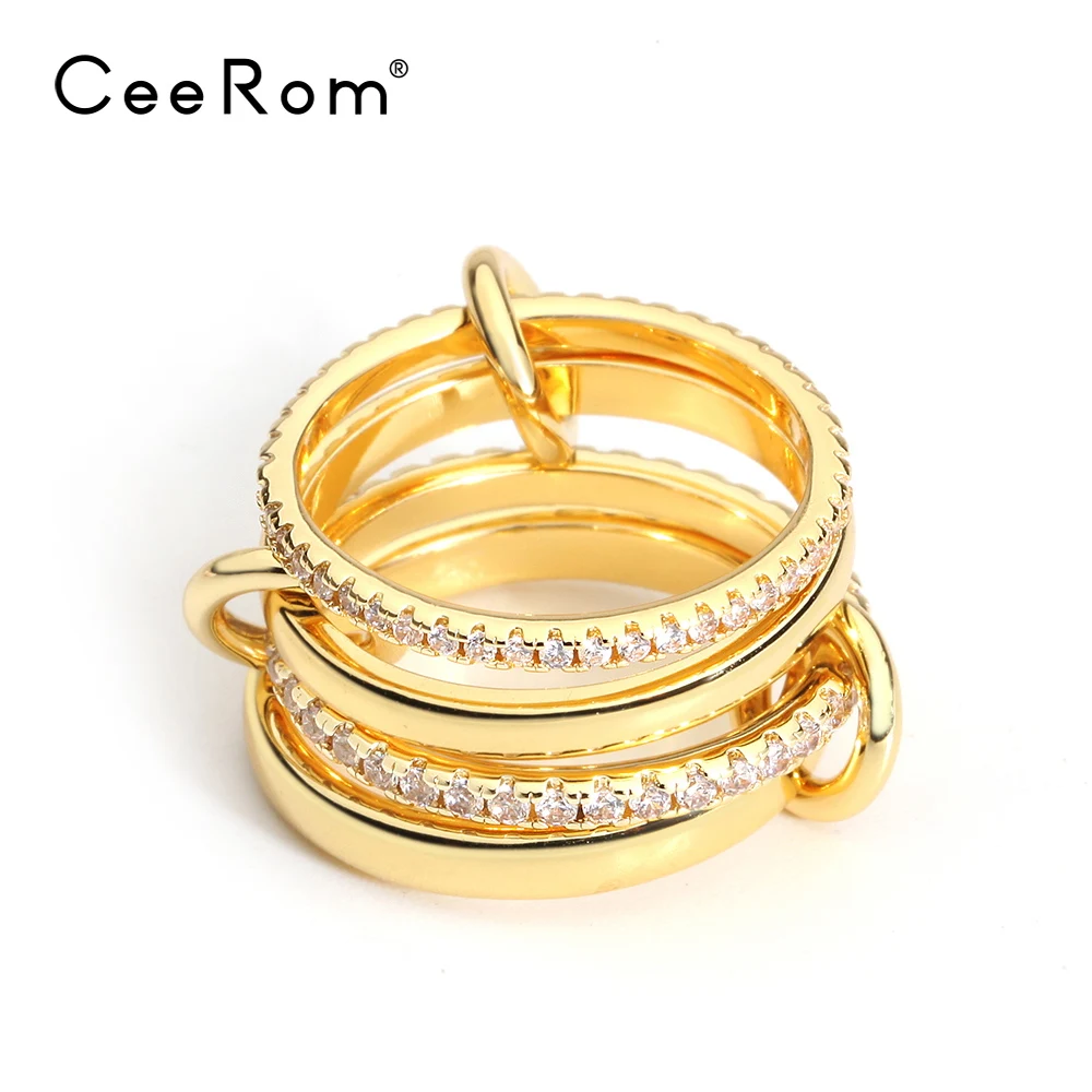 CeeRom новый дизайн 4 образных уплотнительных кольца комплект белый циркон Цвет