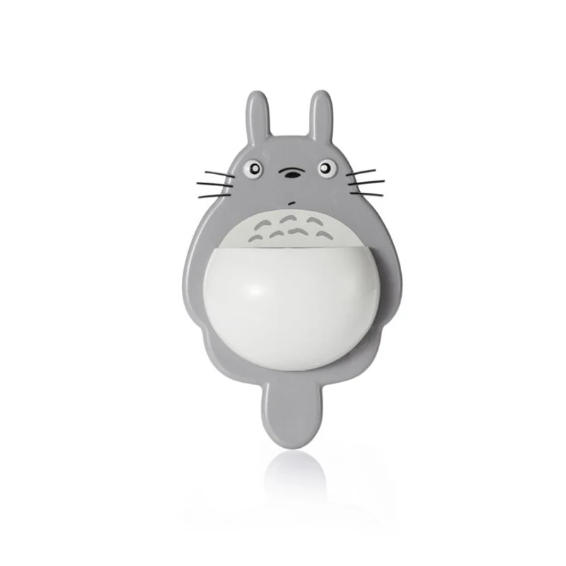 Y13-light grey 1 шт. зубная щетка настенный держатель МИЛЫЙ Тоторо коробка на присосках ванная комната органайзер Инструменты Аксессуары - Цвет: Y13-light grey