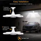 Рабочий светильник для гаража, магазина, 52 светодиода, 38 Вт, E27, домашний потолочный светильник, складной мини-светсветильник белого цвета, теплый светильник