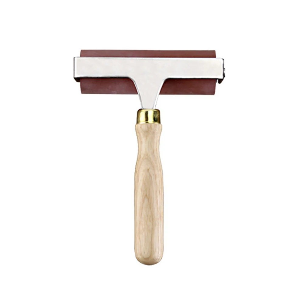 10CM 5/10/15 см Heavy Duty жесткий резиновый ролик печатной краски художников инструмент Краски комплекты Профессиональный жесткий резиновый Брайер с поддерживающим роликом для Краски - Цвет: 10CM