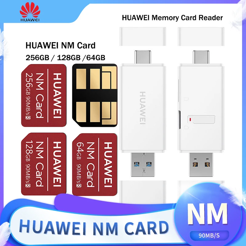 

Nano Mamory Card For Huawei NM Card 256GB/128GB/64GB 90MB/s Nano Apply For Huawei P30/Pro Mate20/X/Pro USB3.1 Gen 1 NM Card