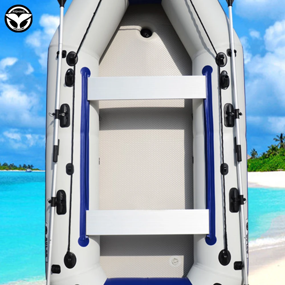 

253*87*10cm Inflatable Floor 4.0PSI Wear-resistant PVC Foldable Bottom Air Deck for 360cm Fishing Boat(not include boat)