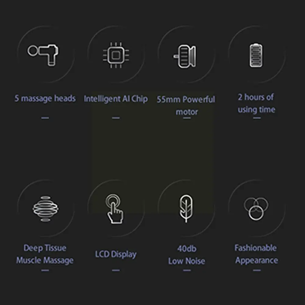 

Abbas Health Fascia Muscle Massage Household Electric Slimm Deep Tissue Massage Gun Therapy Muscle Stimulation Relife Body F7N3