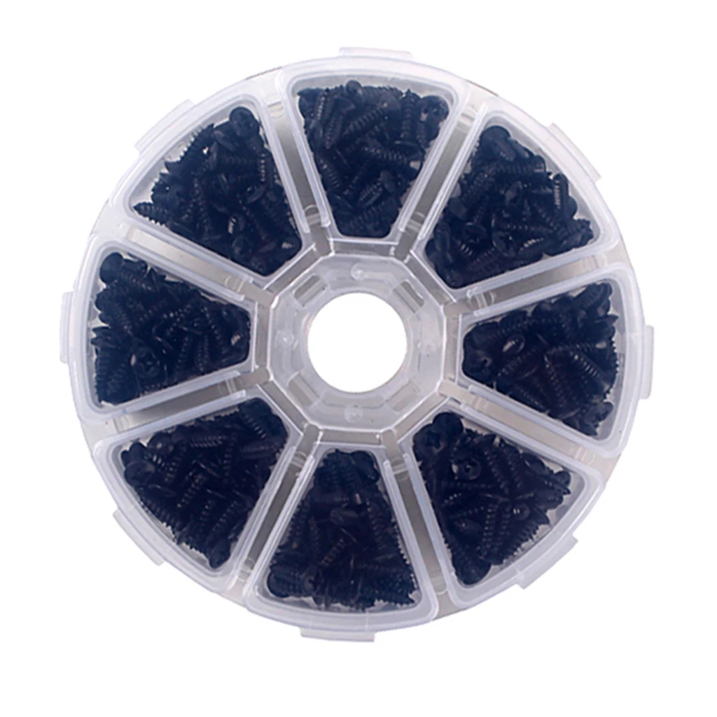 Черные крепежные винты для электрогитары бас аксессуары 400 шт.|Детали и гитар| |