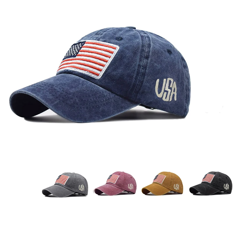 

Baseball Cap Men's Tactical Cotton Military Hat Embroidered American Flag USA Peaked Cap US Men And Women Hip-Hop Sun Hats