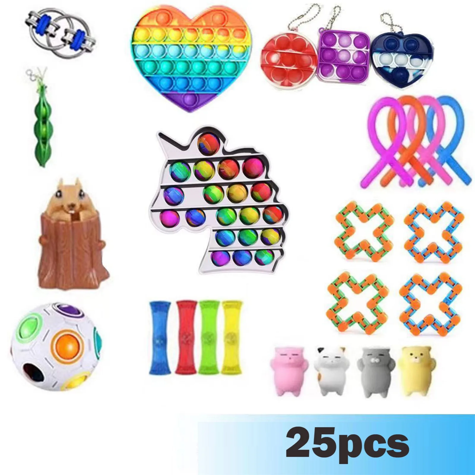 

Push Push Bubble Sensory Toy As Autism Stress Reliever Funny Pushs Squeeze Stress Sensory Toy Set, Sensory Toys With Push Bubble