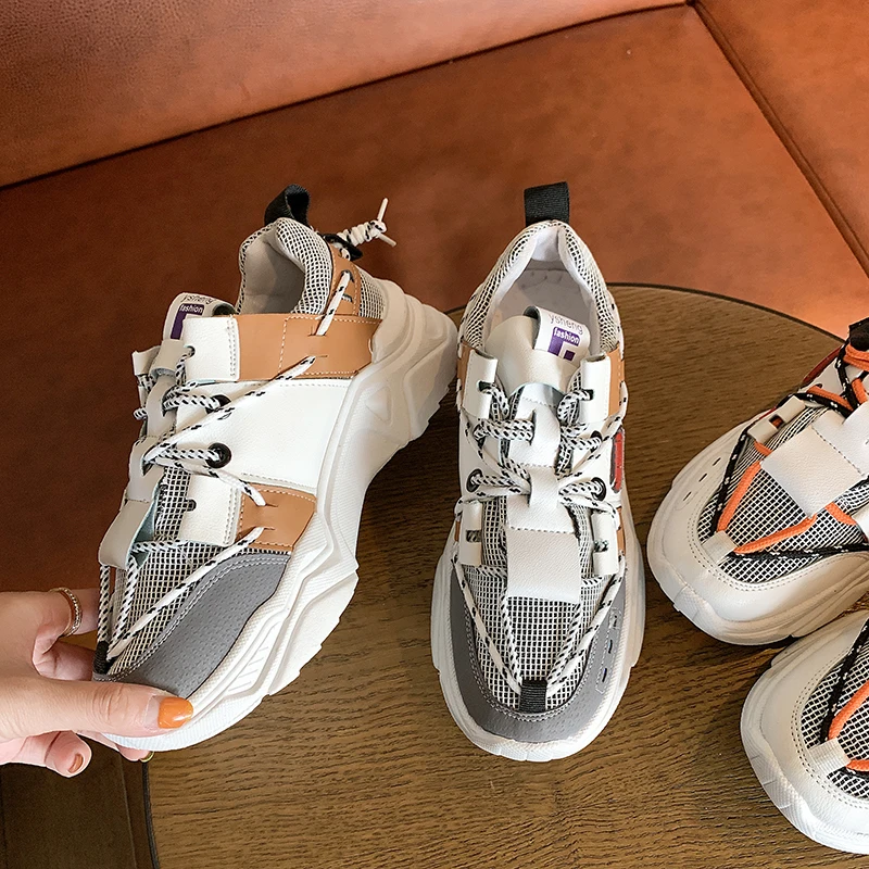 

Breathable Wild Platform Women Shoes Sneakers 2019 Spring Autumn Fashion Ladies Casual Shoes for Woman Vulcanized Shoes