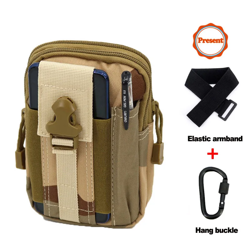 Sandy camo Мужские уличные походные сумки, тактические рюкзаки Molle, сумка на пояс, военный поясной рюкзак, мягкая спортивная сумка для бега, дорожные сумки - Цвет: Sandy camo