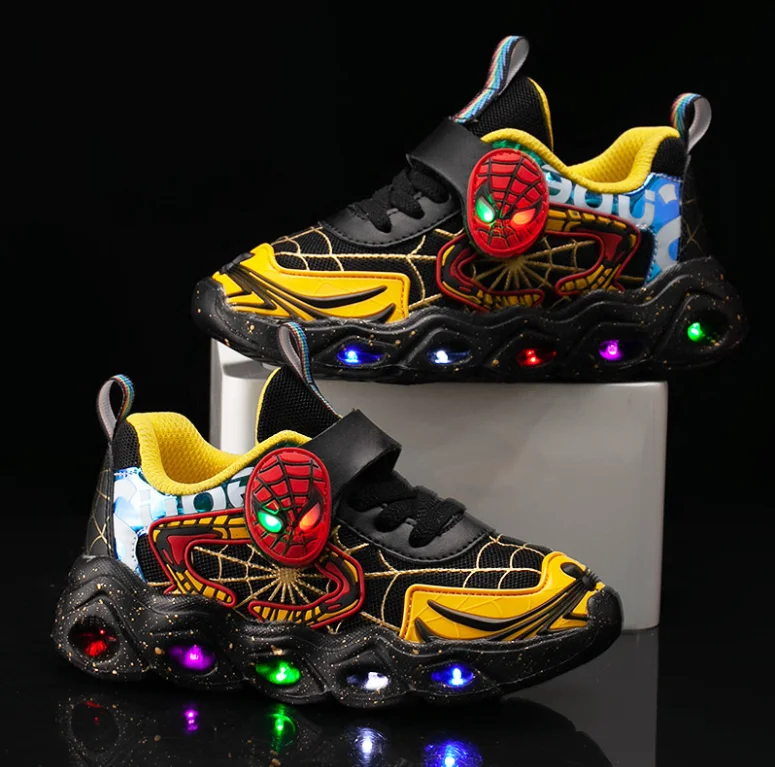 Новинка весна-лето стильная детская обувь со светодиодсветильник кой
