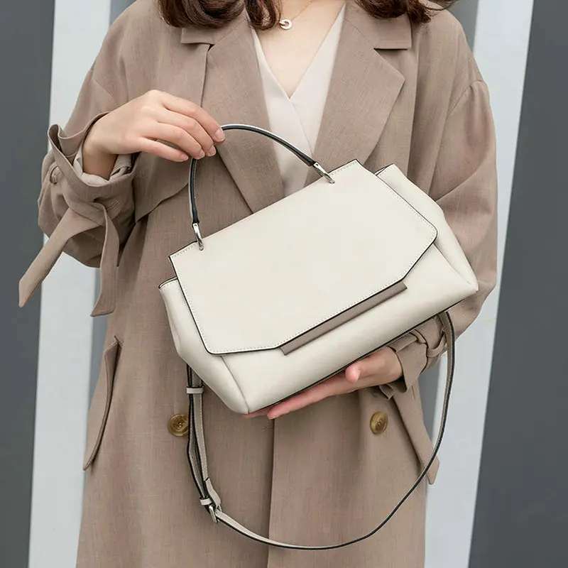Повседневная женская сумка-мессенджер в Корейском стиле простая натуральная