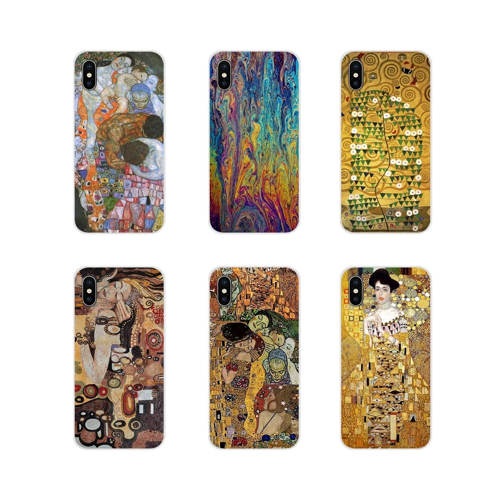 Аксессуары чехлы для телефонов Kiss by Gustav Klimt Samsung Galaxy S2 S3 S4 S5 Mini S6 S7 Edge S8 S9 S10E Lite