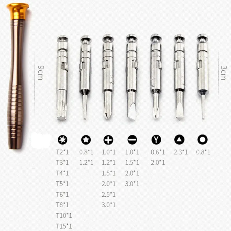 Оптовая продажа 25 шт./компл. Набор отверток из легированной стали с серебряным