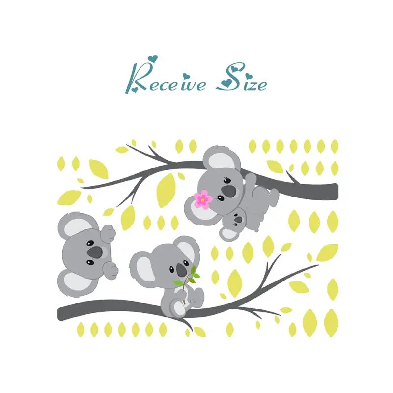 

Animal Window Stickers Koala Stickers Glass Window Decoration Children's Room Wall Stickers Decals, Animal Stickers Suitable F
