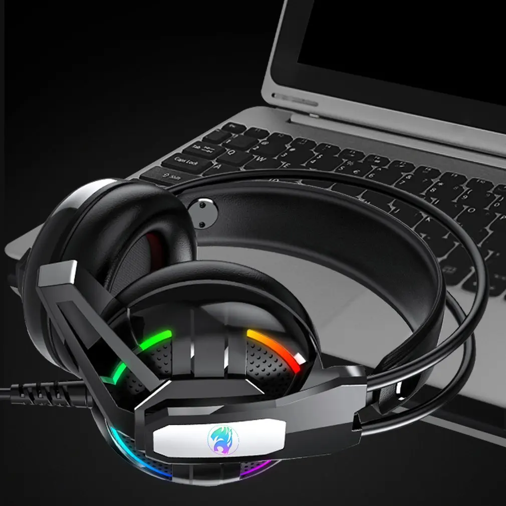 

A12 Colorful Marquee Headphones Gaming Headset Super Bass Stereo Gaming Headset With Noise Reduction Mic