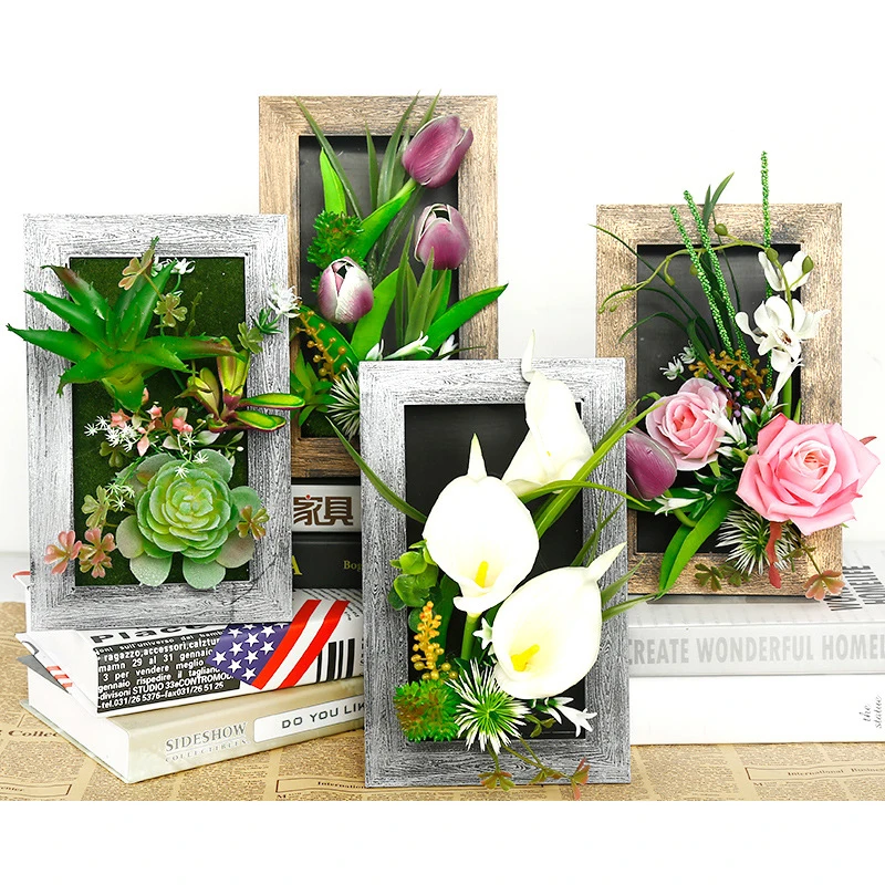 Креативная 3D стерео фоторамка из имитации дерева для суккулентов искусственные