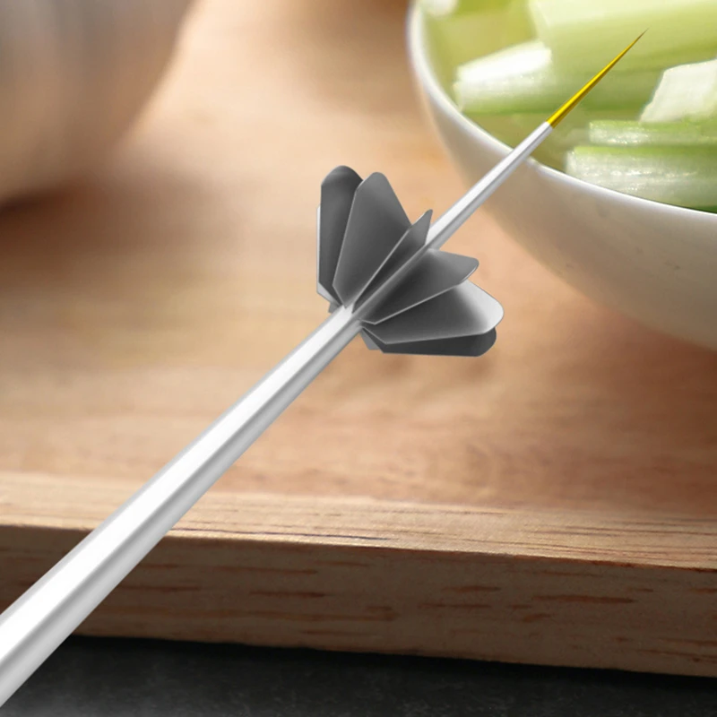 Кухня лук цветок резак Нержавеющая сталь овощ перец чили измельчитель шалоты