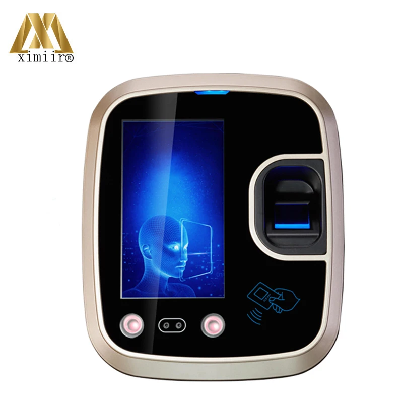 Биометрия лица доступа Управление Фингерпринта F850 с 4 3 дюймов сенсорный экран