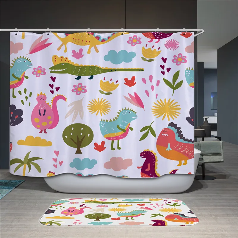 Аниме одна деталь водонепроницаемый занавеска для душа печать полиэстер Ткань