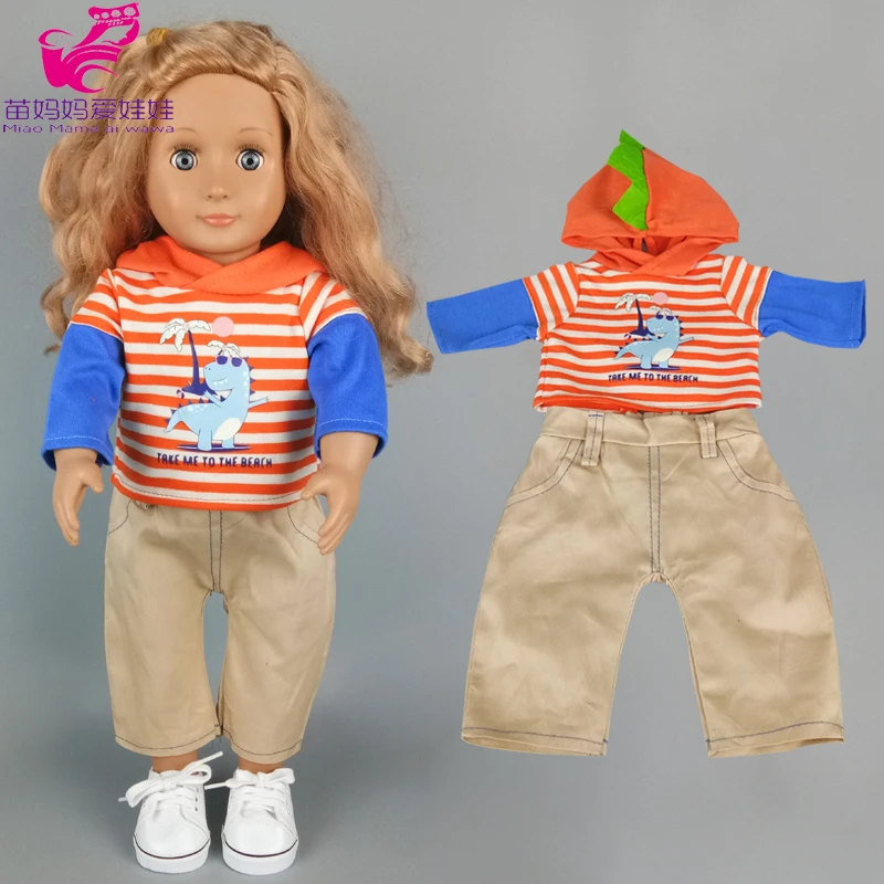 17-дюймовое детское Кукольное пальто 18-дюймовая Одежда для девочек штаны