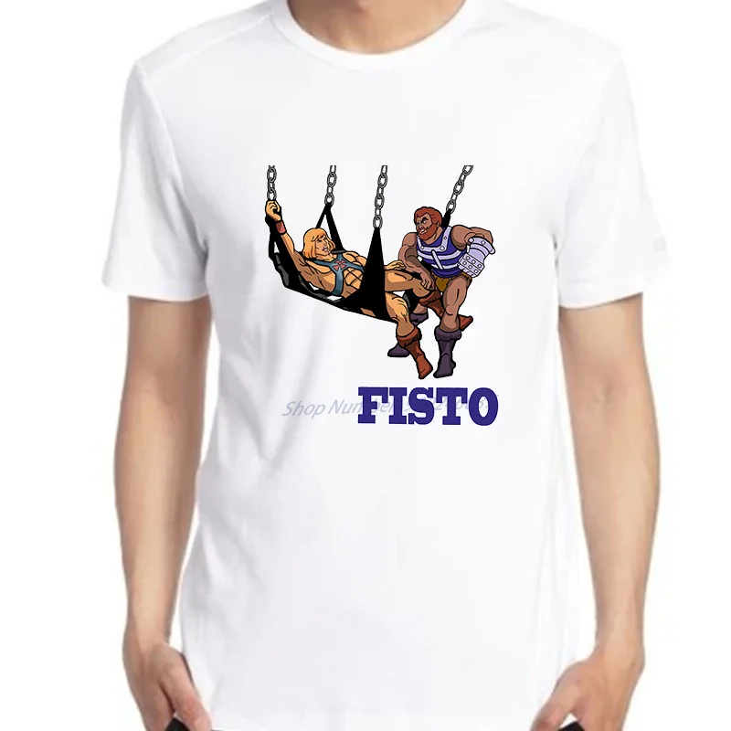 

Мужские футболки Fisto He Man Masters Of The Universe, хлопковая футболка с коротким рукавом, футболка в стиле скелета 80-х, футболка оверсайз с надписью She Ra ...