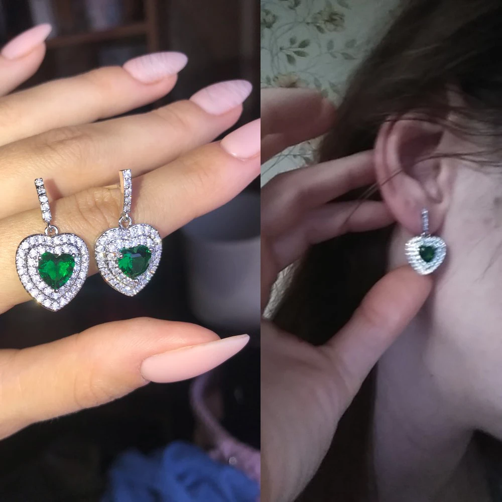 ThreeGraces винтажные большие капли воды Зеленый хрустальный камень длинные серьги цветок кубический цирконий женские свадебные висячие серьги ER047