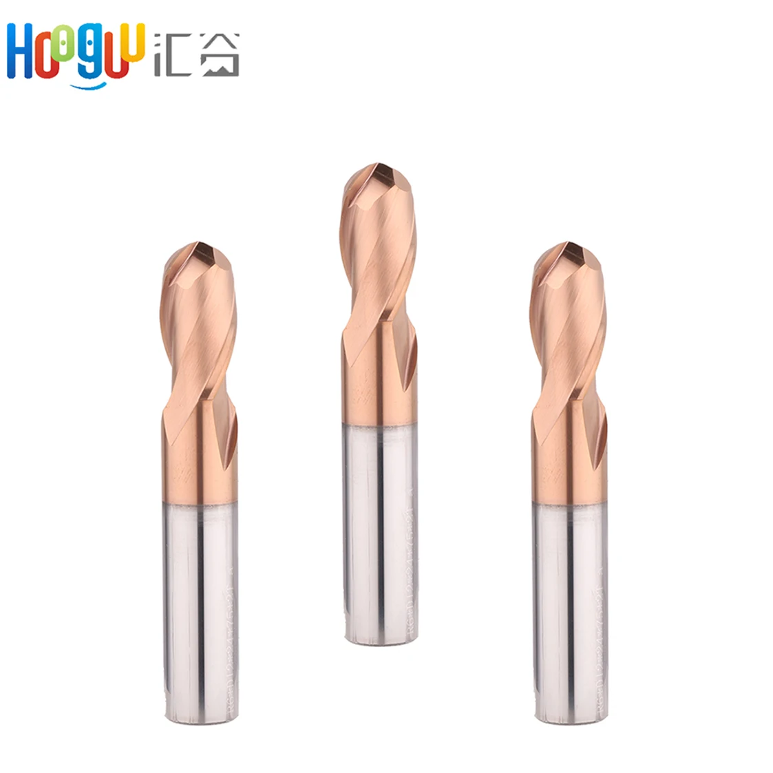 

End Mill HRC55 2 Flutes With 100mm Coating CNC Milling Cutter Tungsten Steel Carbide Metal Lathe Ball Nose End Mill
