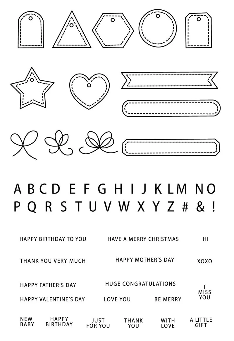 

Рождественские прозрачные штампы DIY, силиконовые пломбы, скрапбукинг