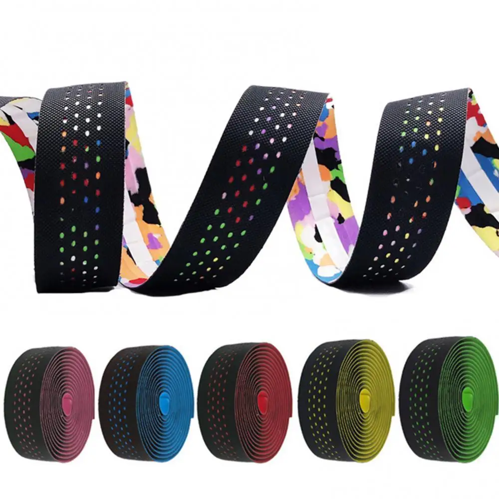 

2Pcs Bike Handlebar Tapes Cycling Comfort Bicycle Bar Straps with Plugs Bicycle Bar Straps
