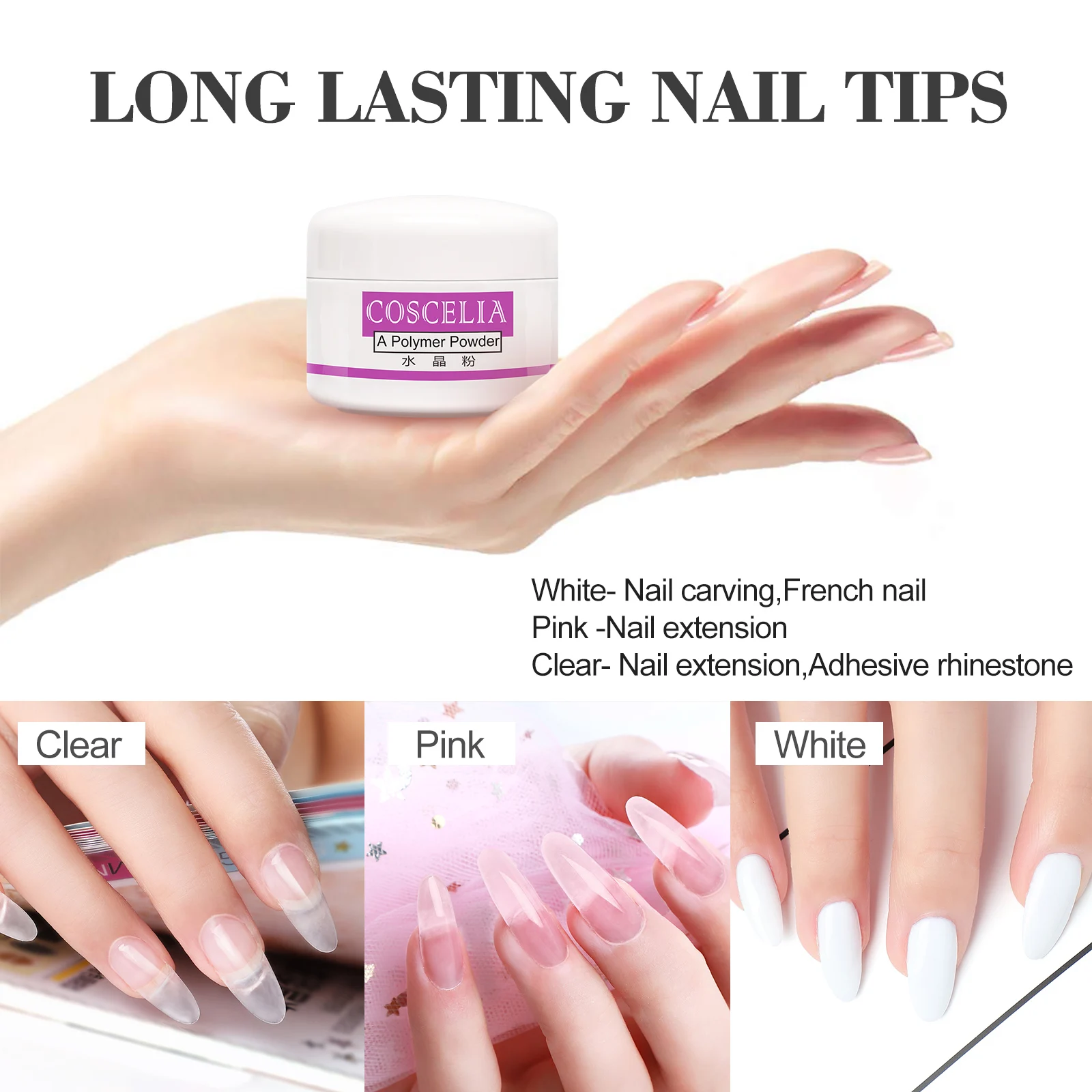 

Acrylic Nail Kit RU/ES/US Warehouse Acrylic Powder Set Nail Tips All For Manicure Tools Brush Professional Set For Nails Art