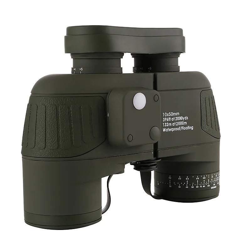 Бинокль с компасом высокочеткий Монокуляр 10X50 для измерения расстояния высоким