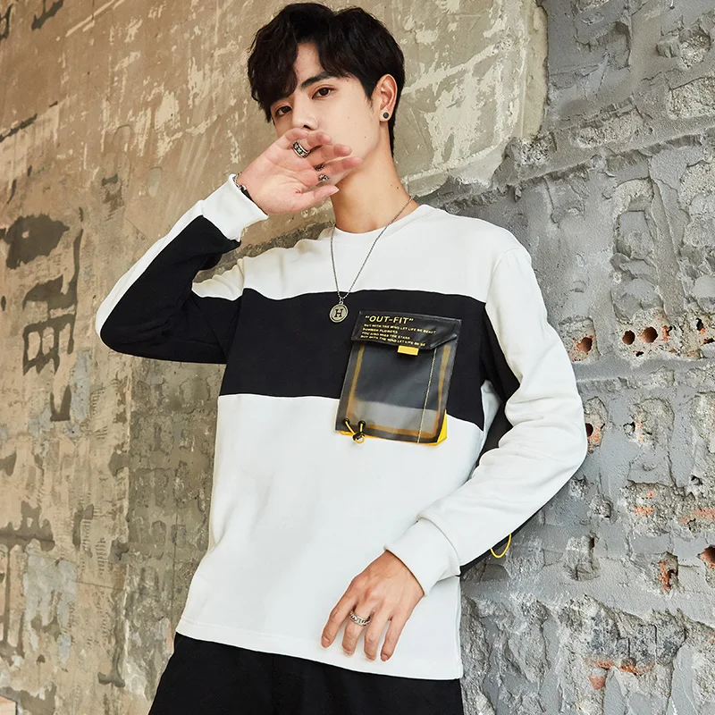 Мужская толстовка с капюшоном и вышивкой Повседневная Толстовка длинным рукавом