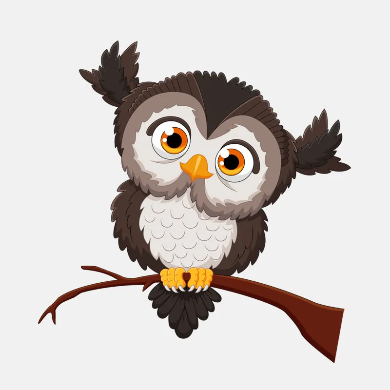 

Car Sticker Lovely Owl Tree Branch Car Sticker Car Motorcycle Exterior Fittings Waterproof PVC Decals 14cm*13.5cm