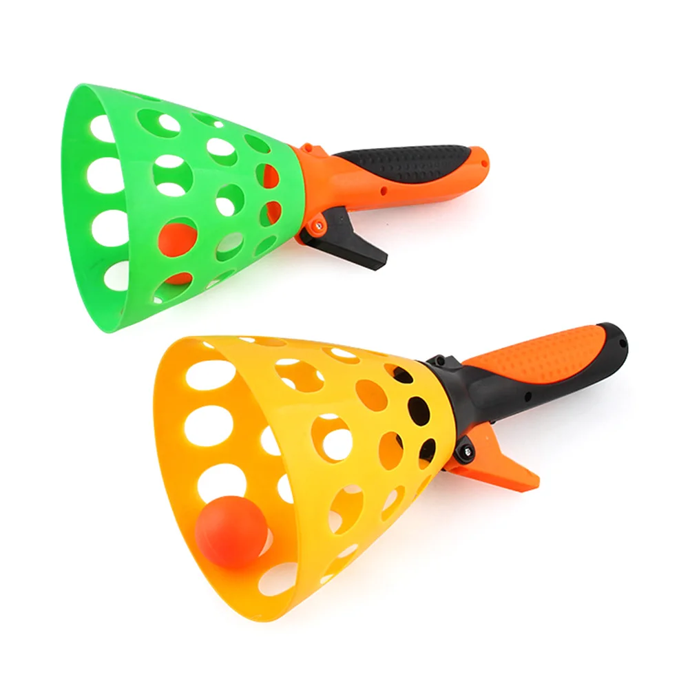 

2 Pairs Of Double Butt Ping Pong Ball Outdoor Sports Game Toy Launch Throw Catch Ball Set Parent-Child Interactive Toys