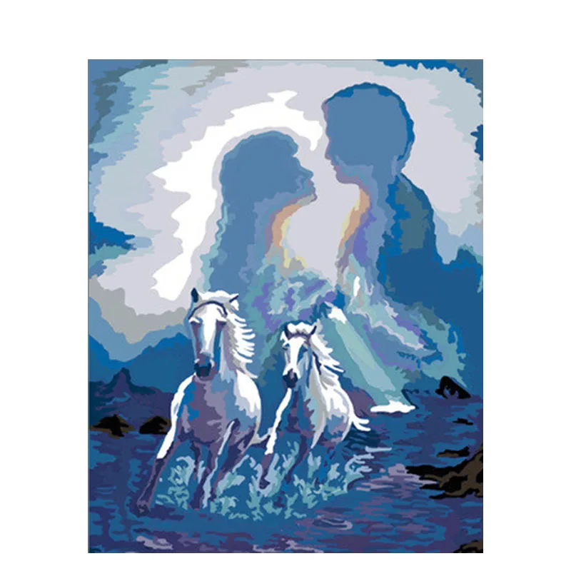 Новый DIY Обрамленный ангел ребенок любовник масляная краска ing по номерам