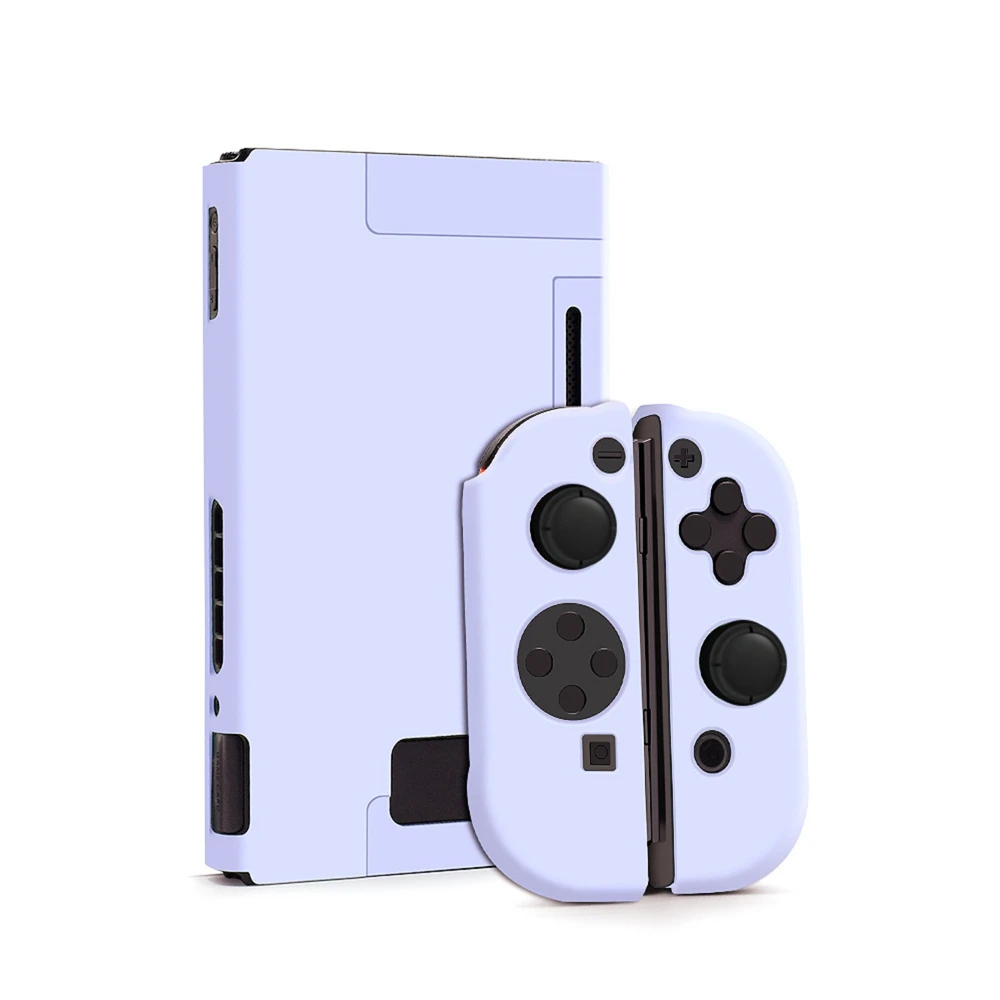 

Case For Nintendo Switch Cute Full Back Cover Shell Soft Purple Gradient Color Game Console Protective Cases Hollow Design Girls