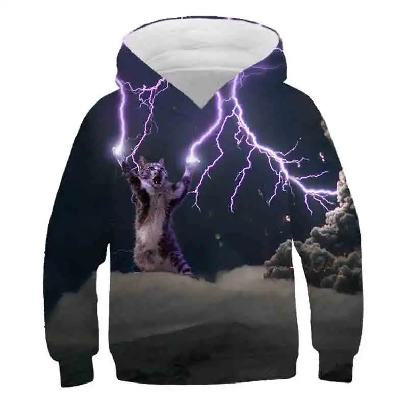 

Classic Starry Sky Kawaii Cat Hoodies For Teen Girls Autumn 3D Baby Boy Clothes Sweatshirts Kids Long Sleeve Girl Clothes Tops