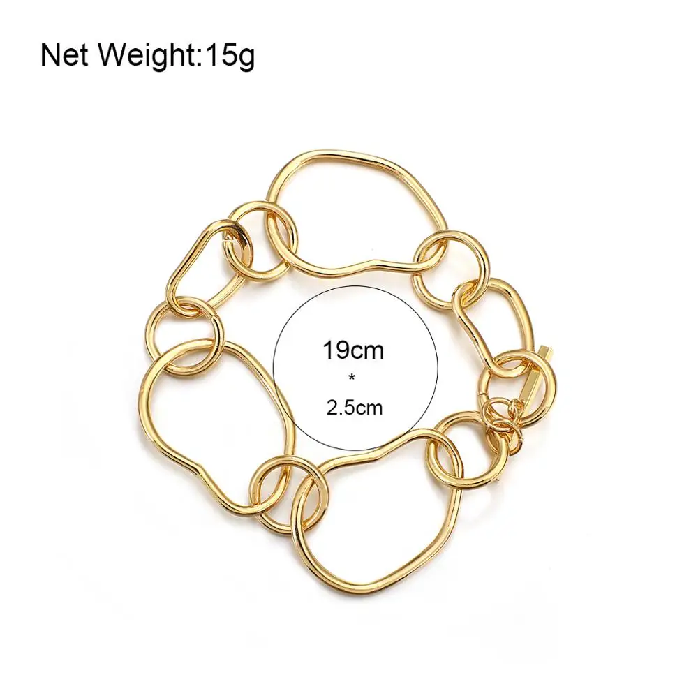 

Flashbuy New Design Irregular Chain Bracelets For Women 2020 Fashion Personality Statement Bracelet Minimalist Jewelry Gift