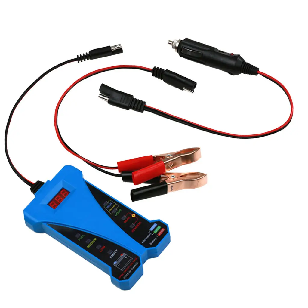 

12V Charging System Analyzer Battery Load Tester with LED Indication for ATV
