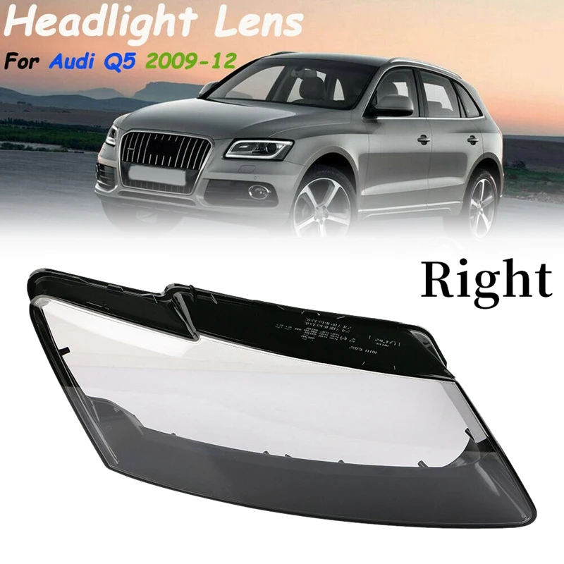 

1Pcs Car Headlight Head Light Lamp Lense Clear Lens Cover for Q5 2009-2012 Headlight Lens Cover