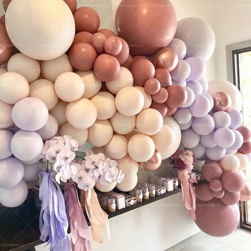 

105pcs Baby Shower Decorations For Girl Pink Balloon Garland Arch Kit Peach Macaron Gold Confetti Balloons Birthday Party Decor